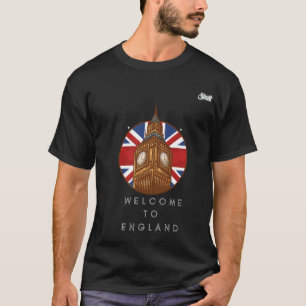 T-shirt Bienvenue en Angleterre Retro Vintage Pour les voy