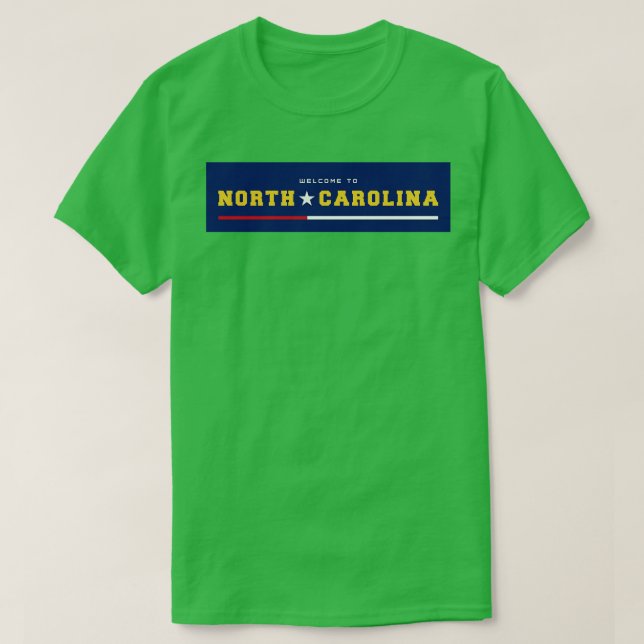 T-shirt Bienvenue en Caroline du Nord 1 (Design devant)