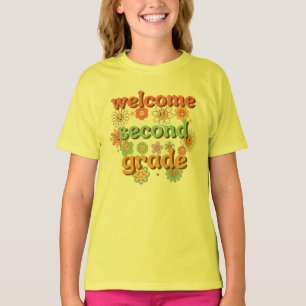 T-SHIRT BIENVENUE EN DEUXIÈME ANNÉE  DE RETOUR À L'ÉCOLE P