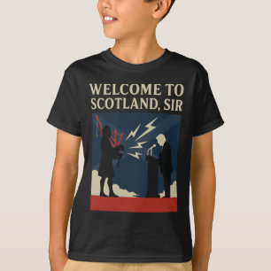 T-shirt Bienvenue en Écosse Monsieur – Trump rate son disc