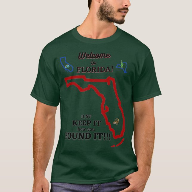 T-shirt Bienvenue en Floride (Devant)