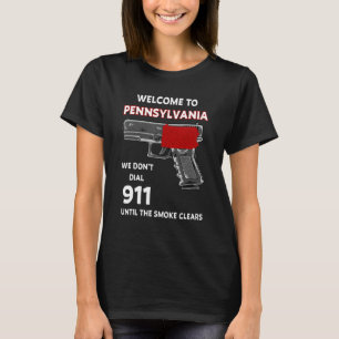 T-shirt Bienvenue en Pennsylvanie Nous ne composerons pas