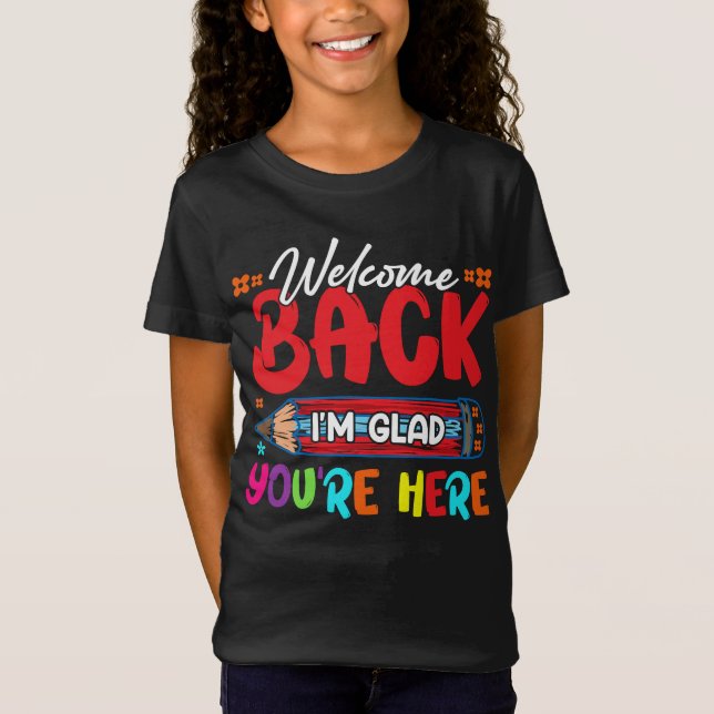 T-Shirt Bienvenue. Je suis content que tu sois là (Devant)