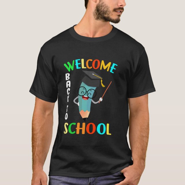 T-shirt Bienvenue Retour à l'école 2025 Premier jour de l' (Devant)