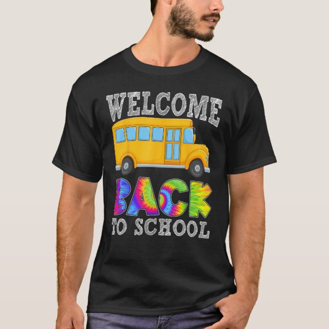 T-shirt Bienvenue Retour À L'École De Transport Bus D (Devant)