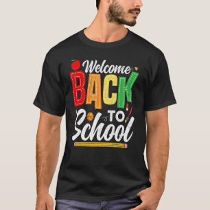 T-shirt Bienvenue Retour À L'École Enseignants Jour Arg
