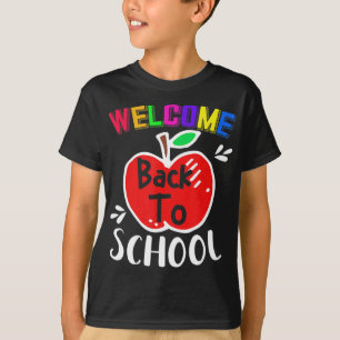 T-shirt Bienvenue Retour À L'École Fun Enseignants Cadeau