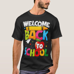 T-shirt Bienvenue Retour à l'école Premier jour enseignant