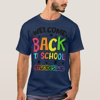 T-shirt Bienvenue Retour À L'École Première 1ère Année Ens