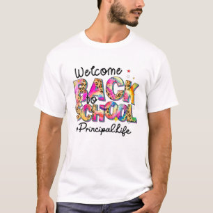 T-shirt Bienvenue Retour À L'École Principale Vie Cravate 