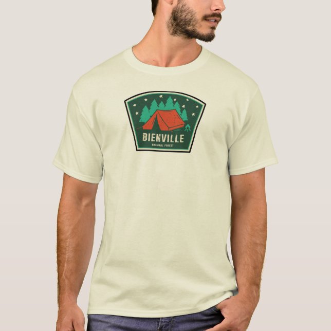 T-shirt Bienville National Forest Camping (Devant)