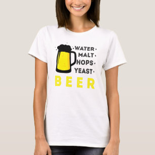 T-shirt Bière Artisanale Et Brassage À La Maison Ou Malt D