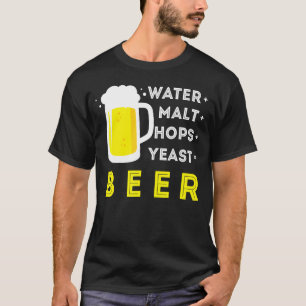 T-shirt Bière artisanale et brassage amateur ou eau malt h