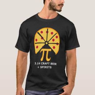 T-shirt Bière Artisanale Pi Drôle Mathématiques Cadeau Pou