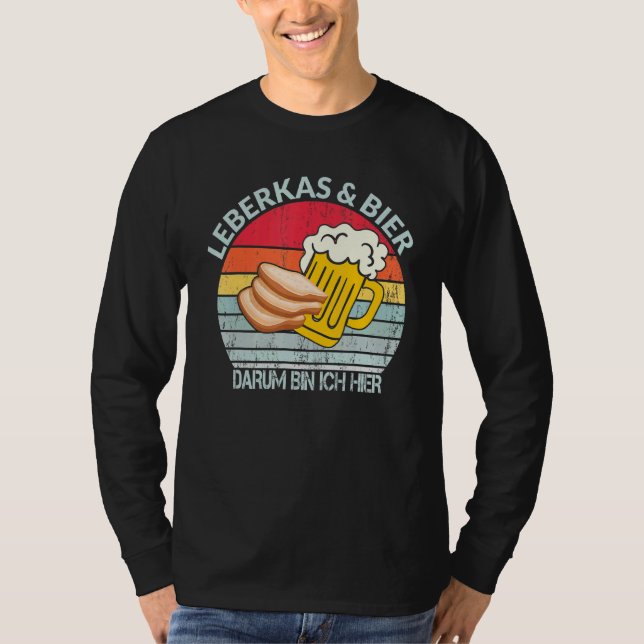 T-shirt Bière au fromage au foie de Leberkas, selon Bayern (Devant)
