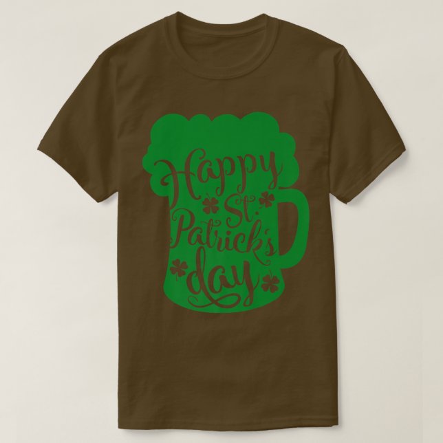 T-shirt Bière Boire l'amour heureux Saint Patrick's Day Pa (Design devant)