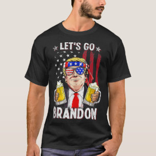 T-shirt Bière Brandon Bonne 4 juillet Bière Trump