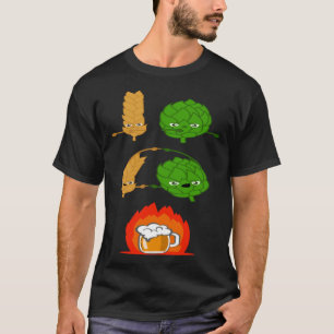 T-shirt Bière cool Hops Malt Bière Brasserie Alcool