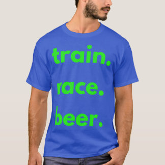 T-shirt Bière de course de train pour les entraîneurs de c