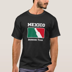 T-shirt Bière de l'équipe de boisson mexicaine avec coul