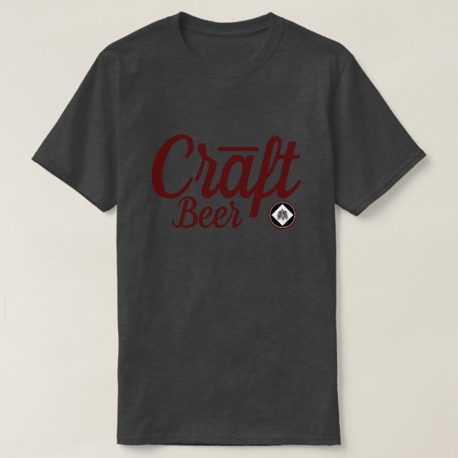 T-shirt Bière de métier - symbole Ver.2 Bourgogne (Design devant)