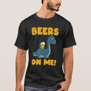 T-shirt Bière Dinsoaur Drunkasaurus Beersaurus Dino - Bièr