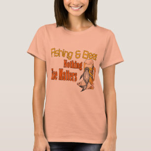 T-shirt Bière drôle de pêche d'humour de pêche de chemise