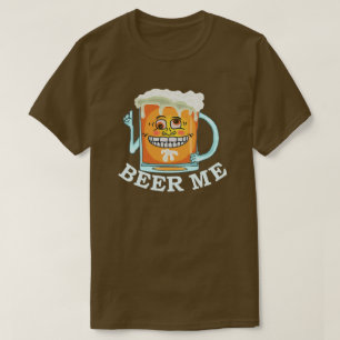 T-shirt Bière drôle je grimaçant l'humour potable de tasse