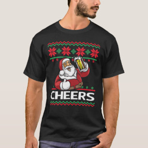 T-shirt Bière du Père Noël Boire des Cheers moches Noë