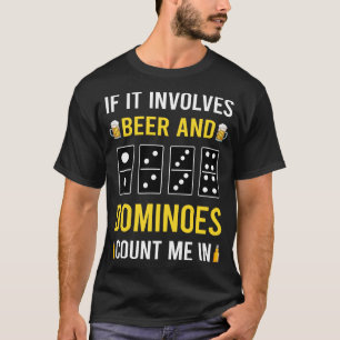T-shirt Bière Et Dominos