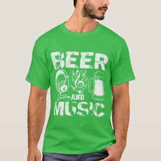 T-shirt Bière et musique