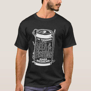 T-shirt Bière et pêche parfaite combinaison bière et poiss