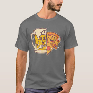 T-shirt Bière Et Pizza Cute Drôle Meilleur Amis Pizza 101