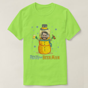 T-shirt Bière givrée Homme drôle Vilain Noël personnalisé