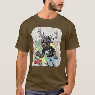 T-shirt Bière ? Hybride drôle de cerfs communs de bière