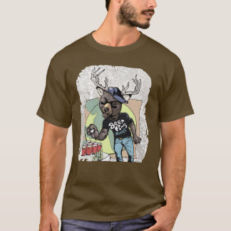 T-shirt Bière ? Hybride drôle de cerfs communs de bière de