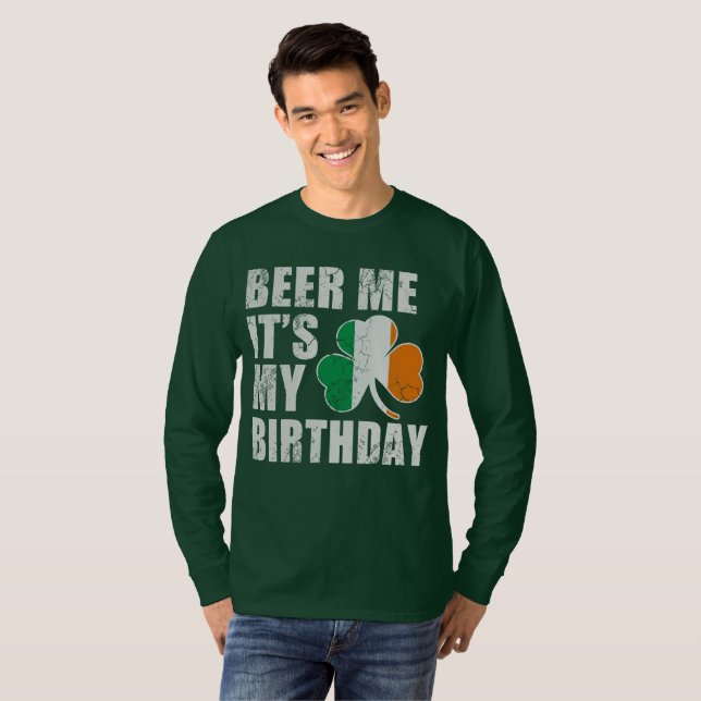 T-shirt Bière je c'est mon anniversaire (Devant entier)