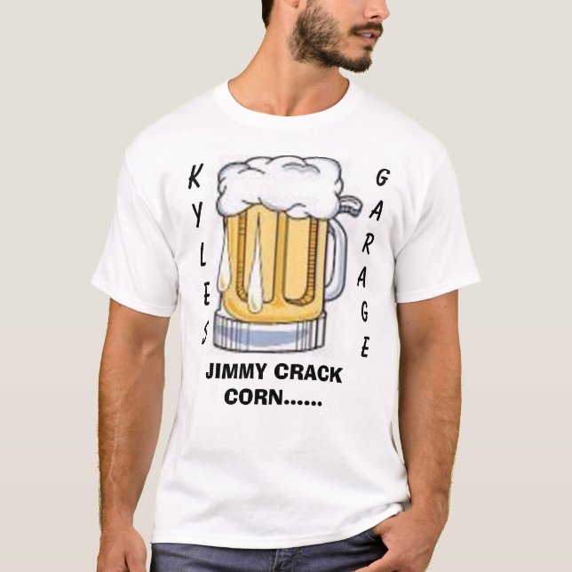 T-shirt bière, K YLES      , GARAGE, MAÏS de FENTE de (Devant)