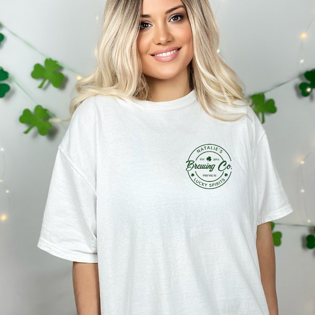 T-shirt Bière Leprechaun Brewing Co Jour de la Saint Patri (Créateur téléchargé)