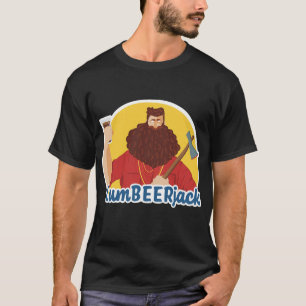 T-shirt Bière LumBEERjack Beared Boisson de bière