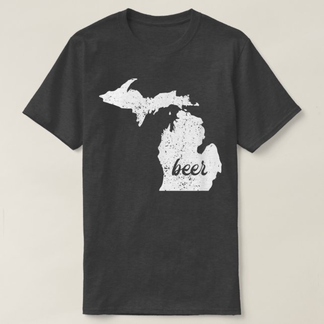 T-shirt Bière Michigan pour Michiganders qui aiment la bra (Design devant)