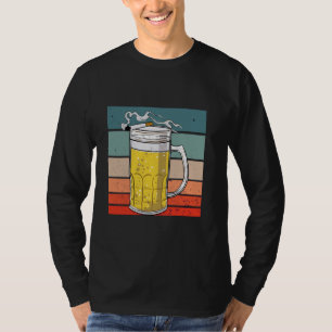 T-shirt Bière mug cigarette fumer alcool bar up