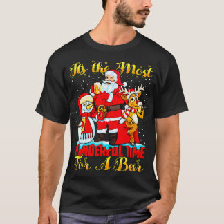 T-shirt Bière Noël Joyeux Beermas C'Est Le Plus Merveilleu
