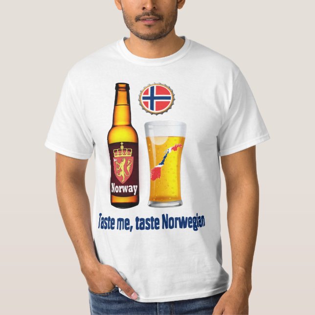 T-shirt bière norvégienne (Devant)