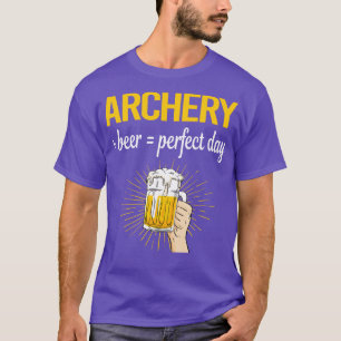 T-shirt Bière Parfait Jour Archer Archer Flèches Flèches F