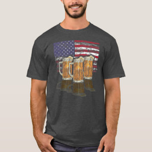 T-shirt Bière Patriotique 4 juillet Bière Américaine