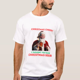 T-shirt Bière père Noël