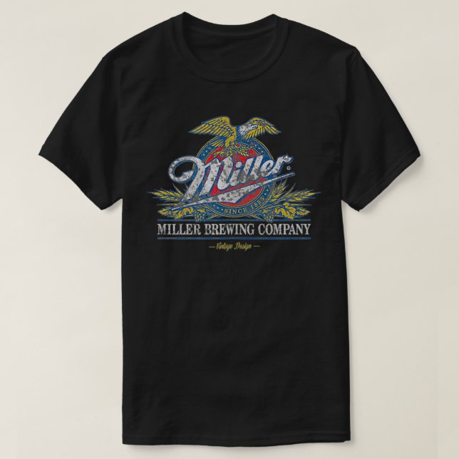 T-shirt Bière Standard Miller Eagle Crest (Design devant)