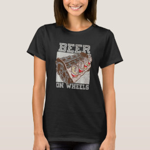 T-shirt Bière Sur Roues Bonnet À Bière Boire