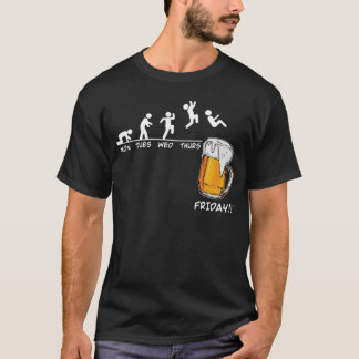 T-shirt Bière Vendredi Week Week Bières Vendredi Funny Biè